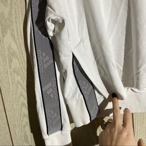 adidas Tops | Adidas White Crop Long Sleeve | Poshmark